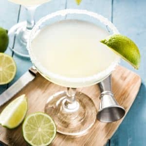 Photo of a Margarita on a webpage with a Margarita receipe