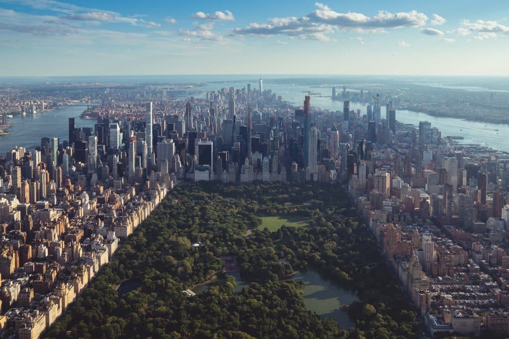 Central Park New York City View From Above